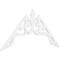 Ekena Millwork Pitch Amber Architectural Grade PVC Gable Pediment, 72"W x 36"H x 1"P (12/12) GPP072X036X100AMB - alternate 1